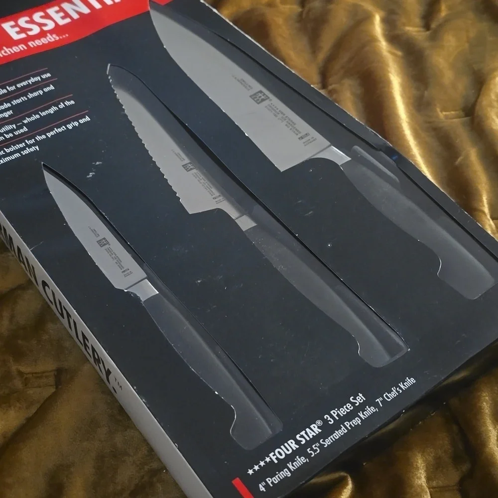 Zwilling J.A. Henckels Four Star 3-Piece Essentials Starter Knife Set, $229.95